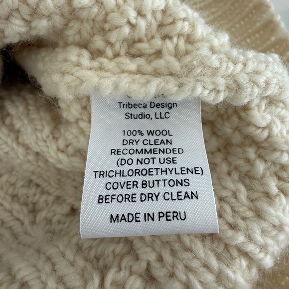 Nili Lotan 100% Wool Cable Knit Long Cardigan – Made in Peru – Size S - Picture 3 of 4